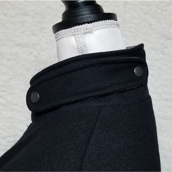 Vintage 80s Horizon Outerwear Black Gray Wool Filled Puffer Bomber Jacket Medium - Picture 12 of 16